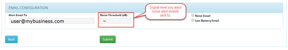 (9b) cidatasolutions _Instrument config - e-mail configuration - noise level field